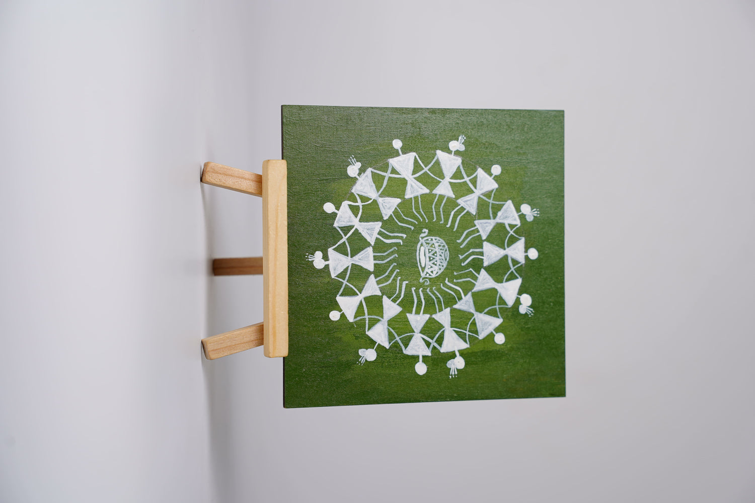 Canvase Warli art, a traditional folk painting