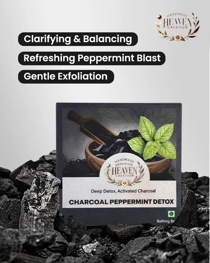 Charcoal Peppermint Detox Handmade Soap