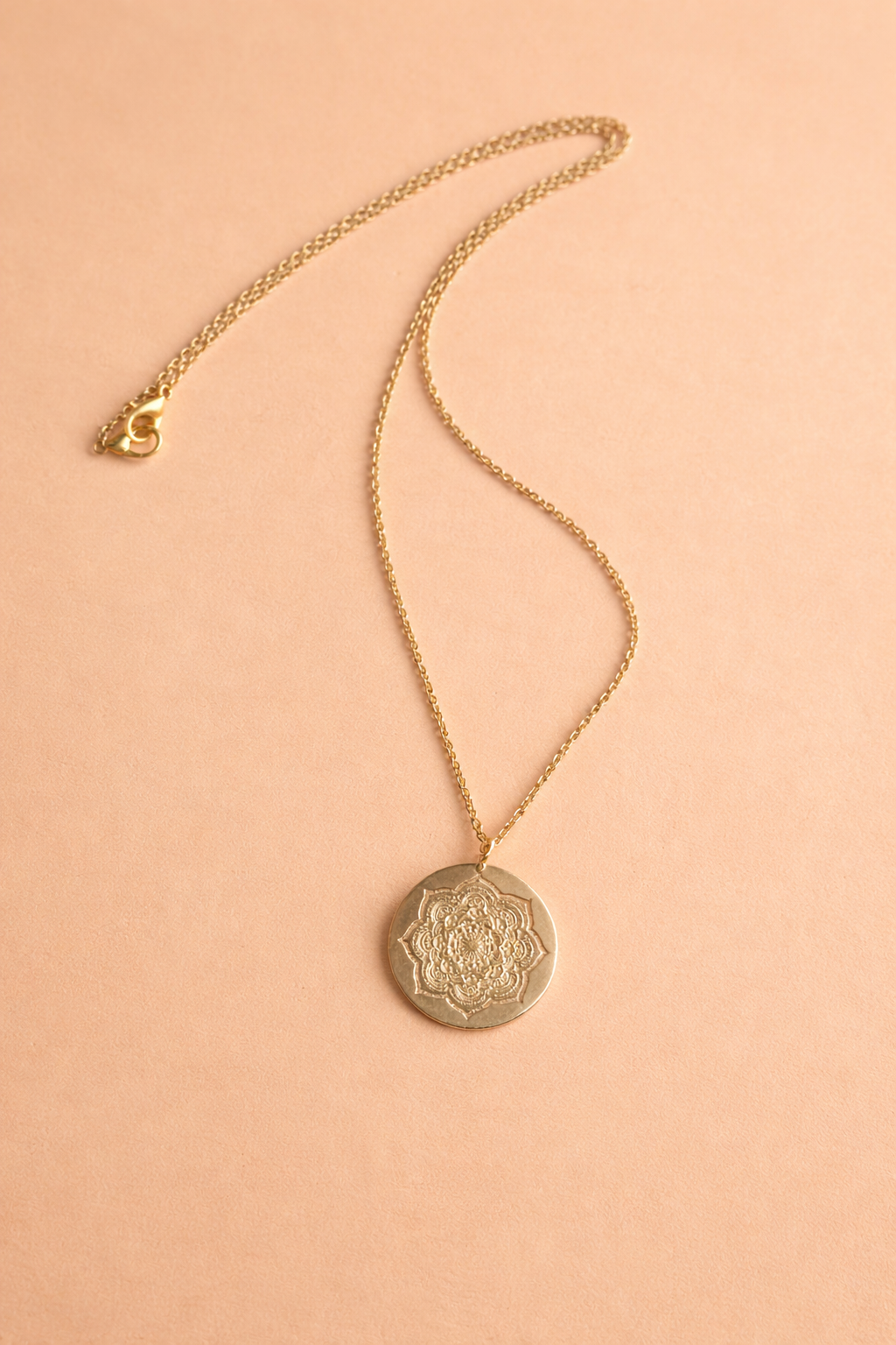 Chakra Pendant Chain | Golden Chakra Pendant Necklace