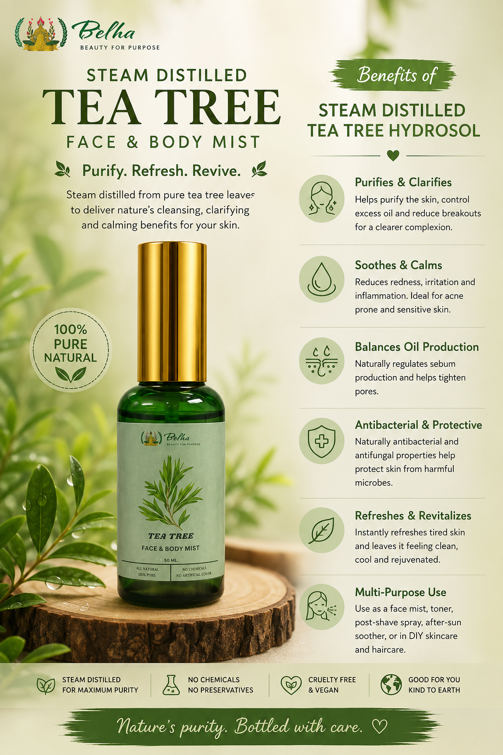 Belha Naturals Tea Tree Mist