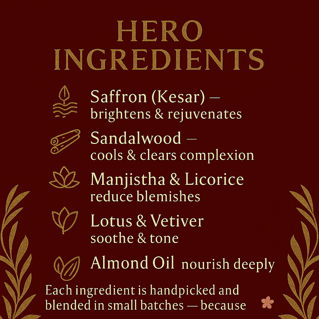 Kumkumadi Face Oil (Anti-Aging & Skin Brightening)