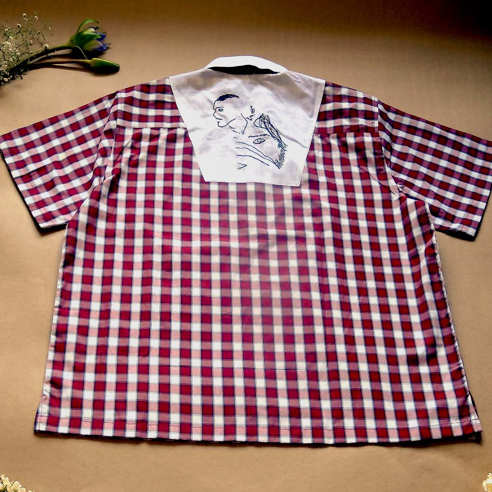 Checkered ground shirt | Patchworked shirt | Polo Shirt
