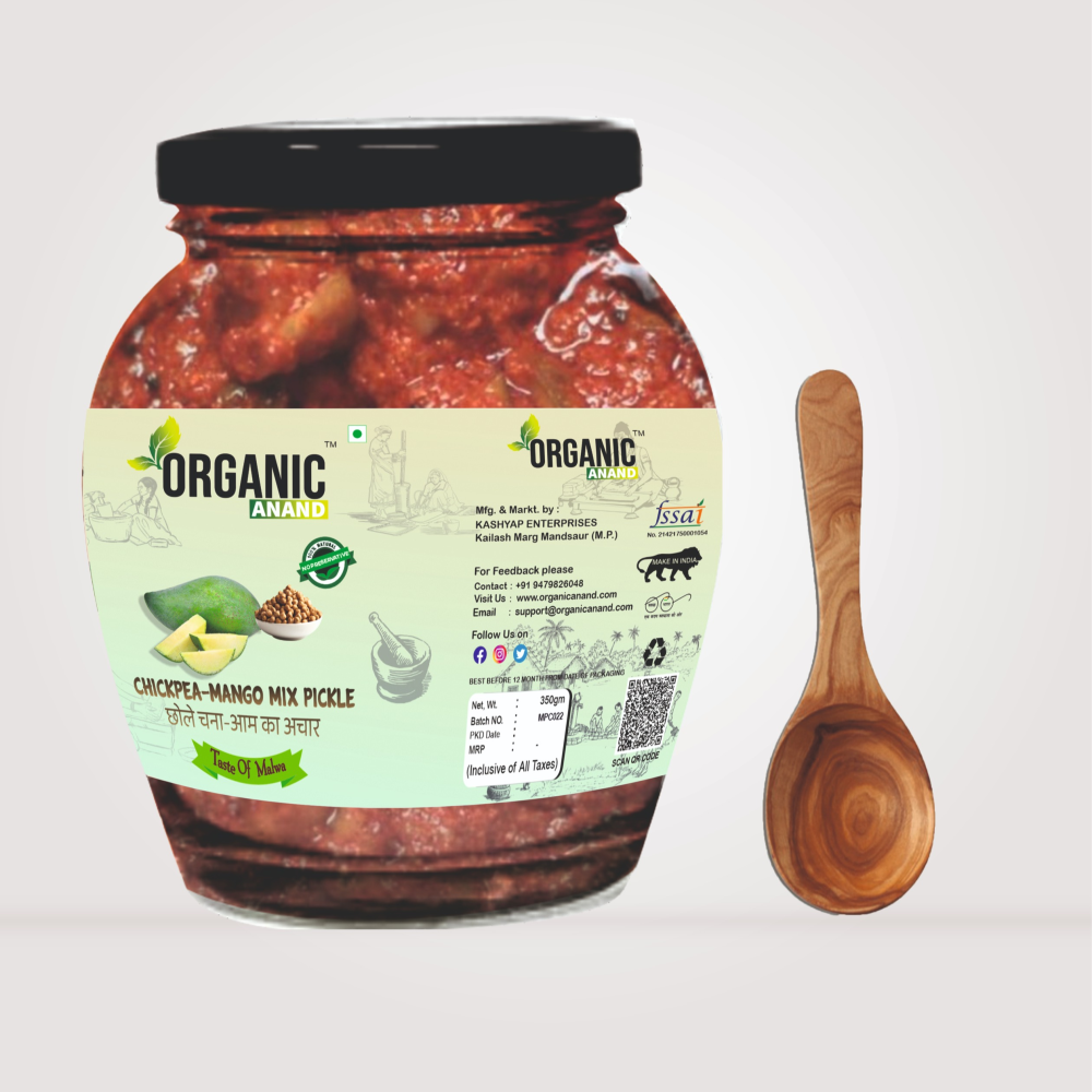 Chhola (Chickpea-Mango Mix pickle(Chana/Chhole -Aam ka achar)|350 gm|Homemade