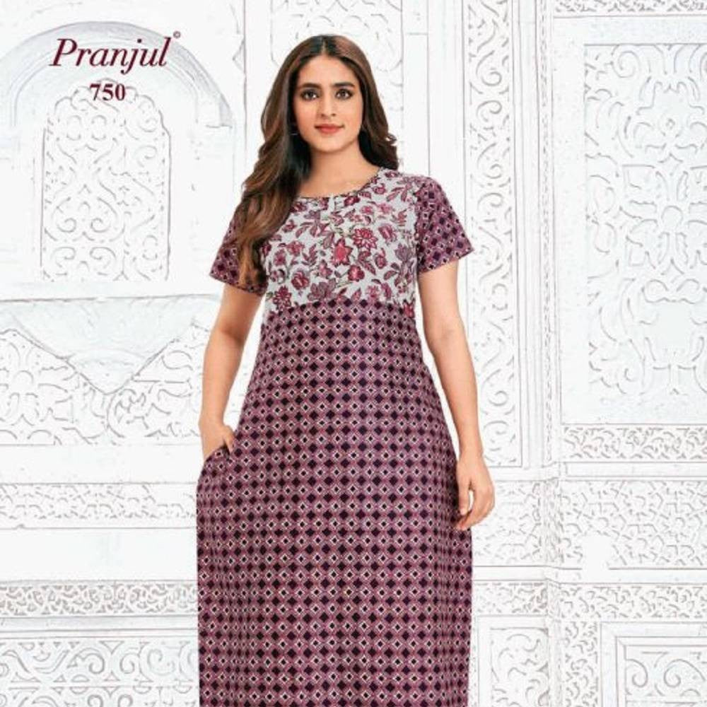 100% Pure Cotton Nighty