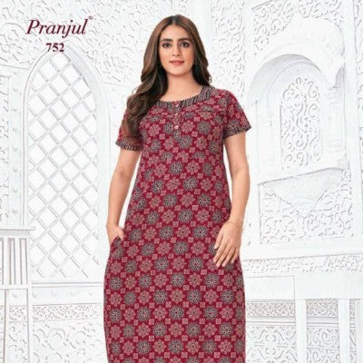 100% Pure Cotton Nighty