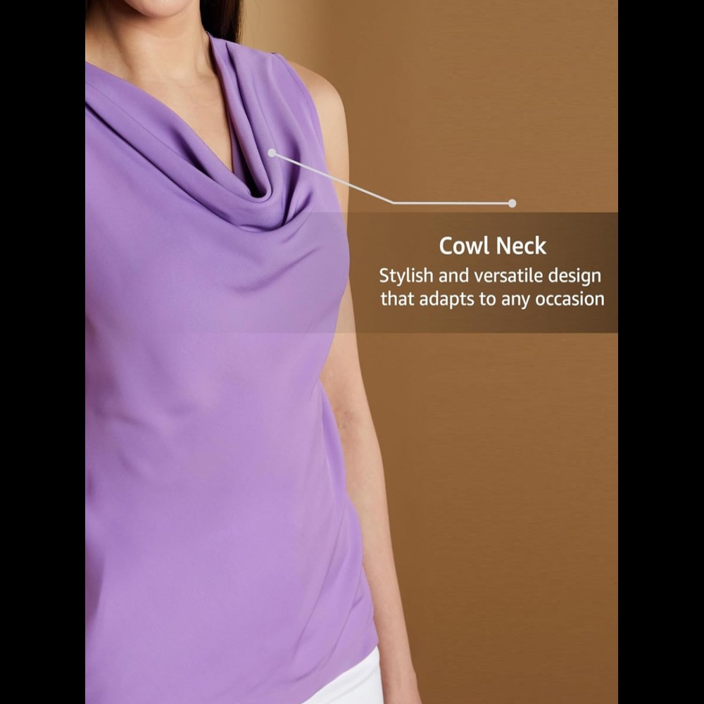 Premium Women's Cowl Neck Top - Elegant, Comfortable & Versatile