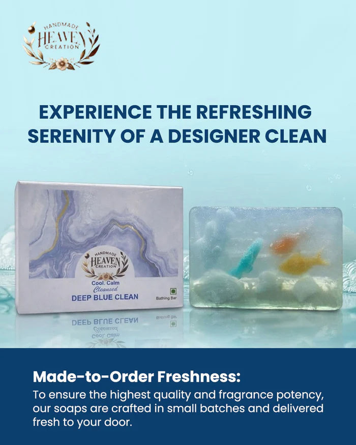 Deep Blue Clean Handmade Soap