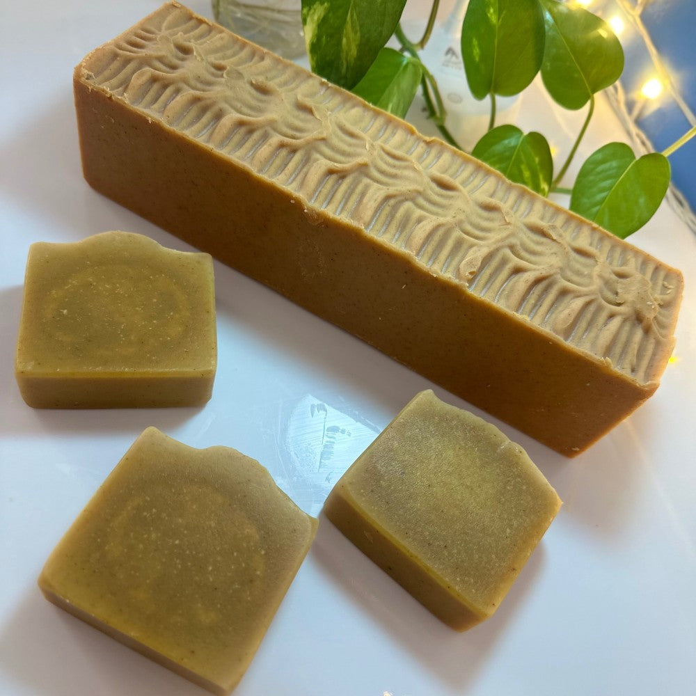 De-tan-Turmeric & Milk Cream Cold Process Handmade Soap