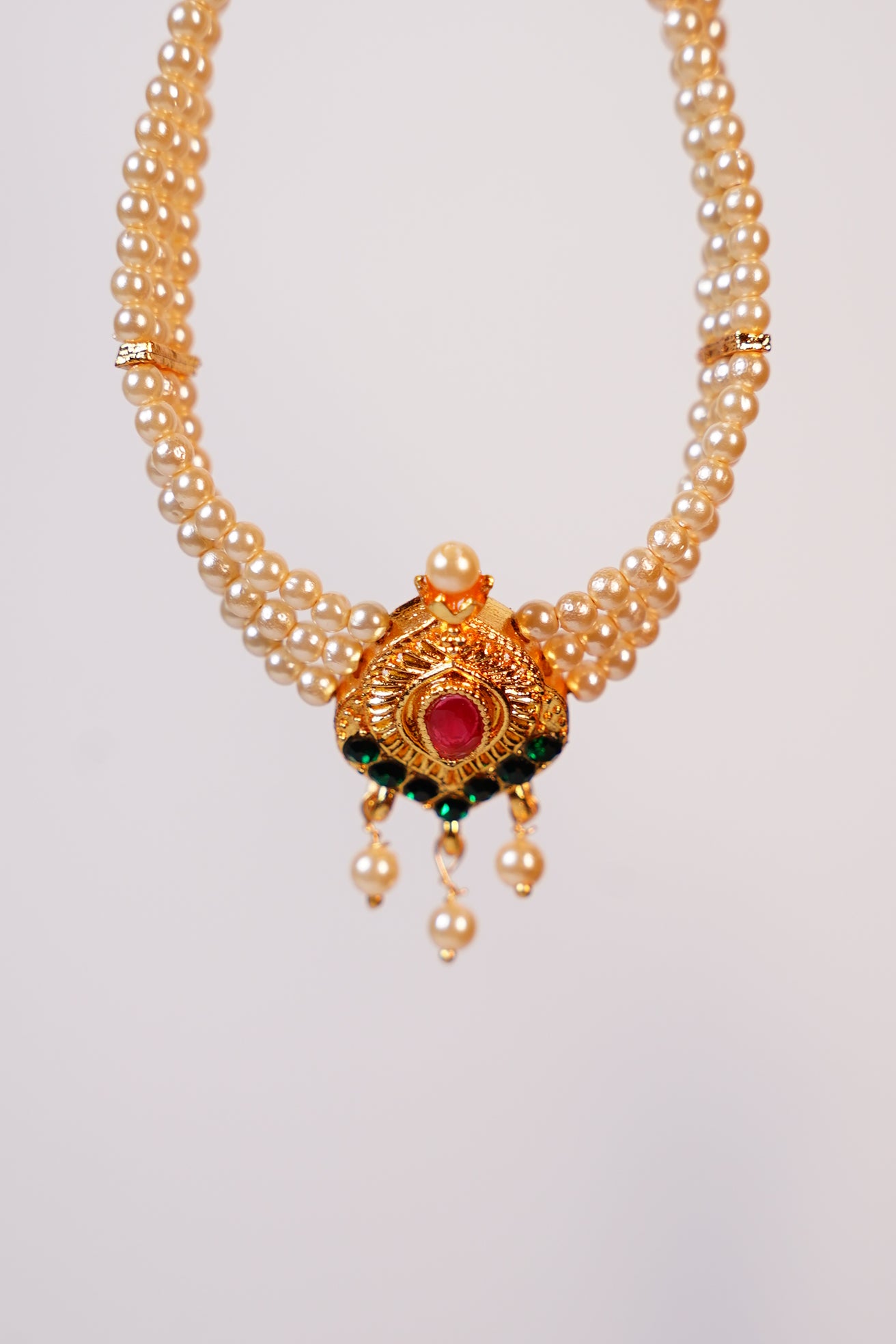 Kolhapuri Handwork Thushi Choker Necklace