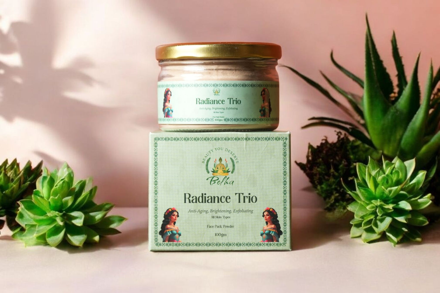 Belha Naturals Radiance Trio Face Pack