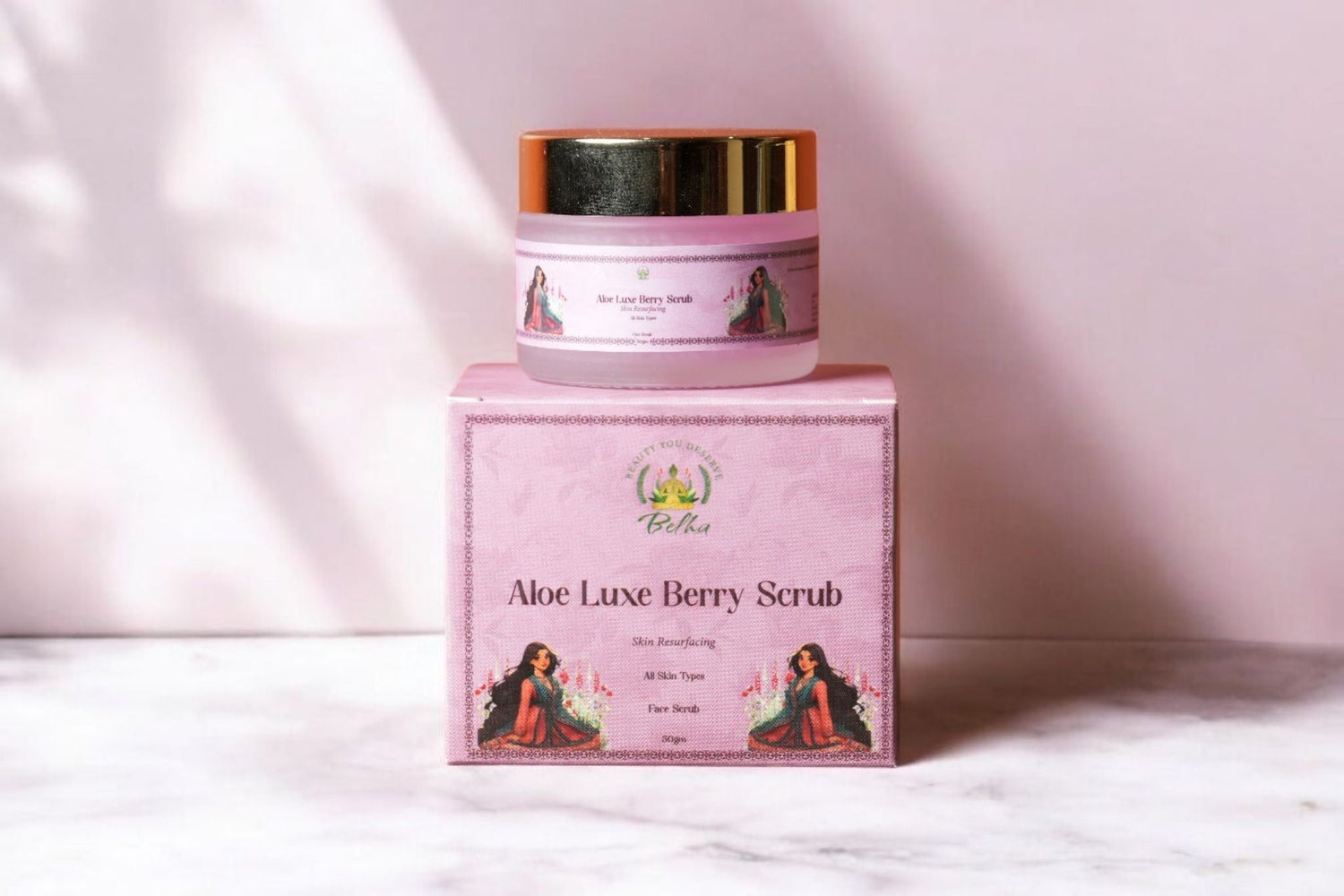 Belha Naturals Aloe Luxe Berry Scrub