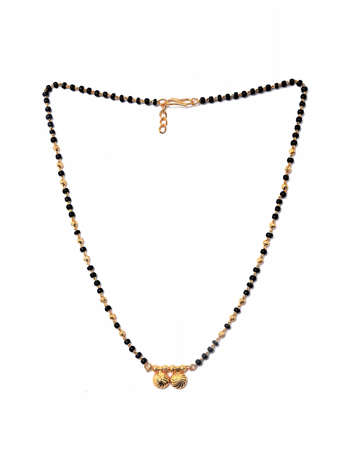 JHB Gold Plated Vati Pendant Tanmaniya Short Mangalsutra For Women