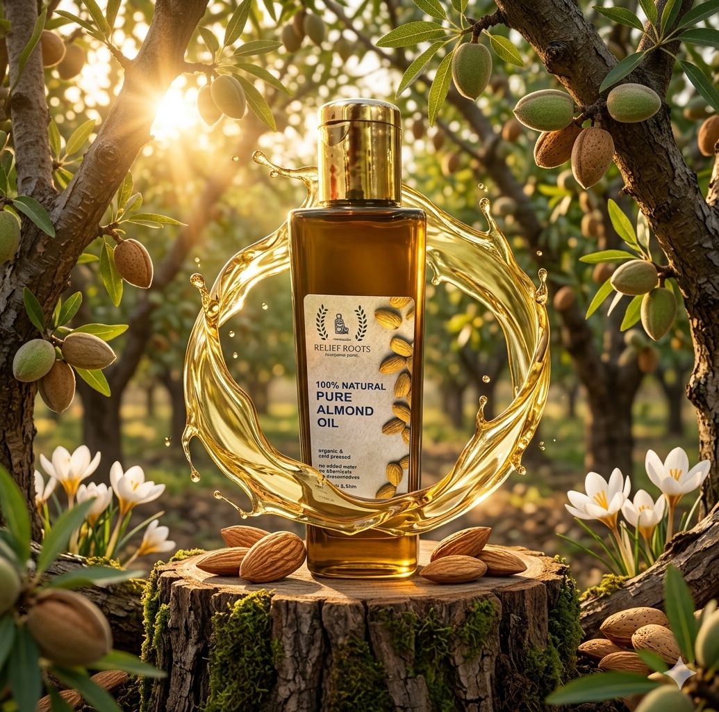 Relief Roots-Mamra Almond Oil (Cold Pressed)