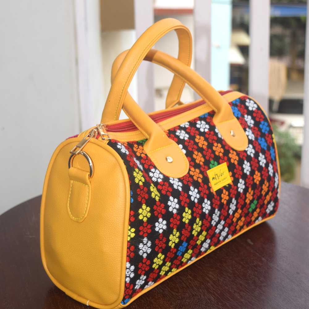 Floral Chic Mini Duffle handbag