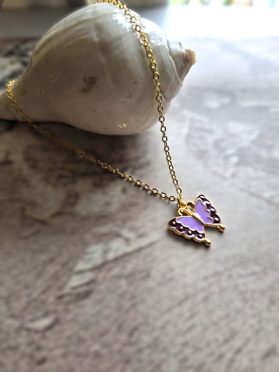 Handmade stainless steel  Butterfly combo Pendant Necklace