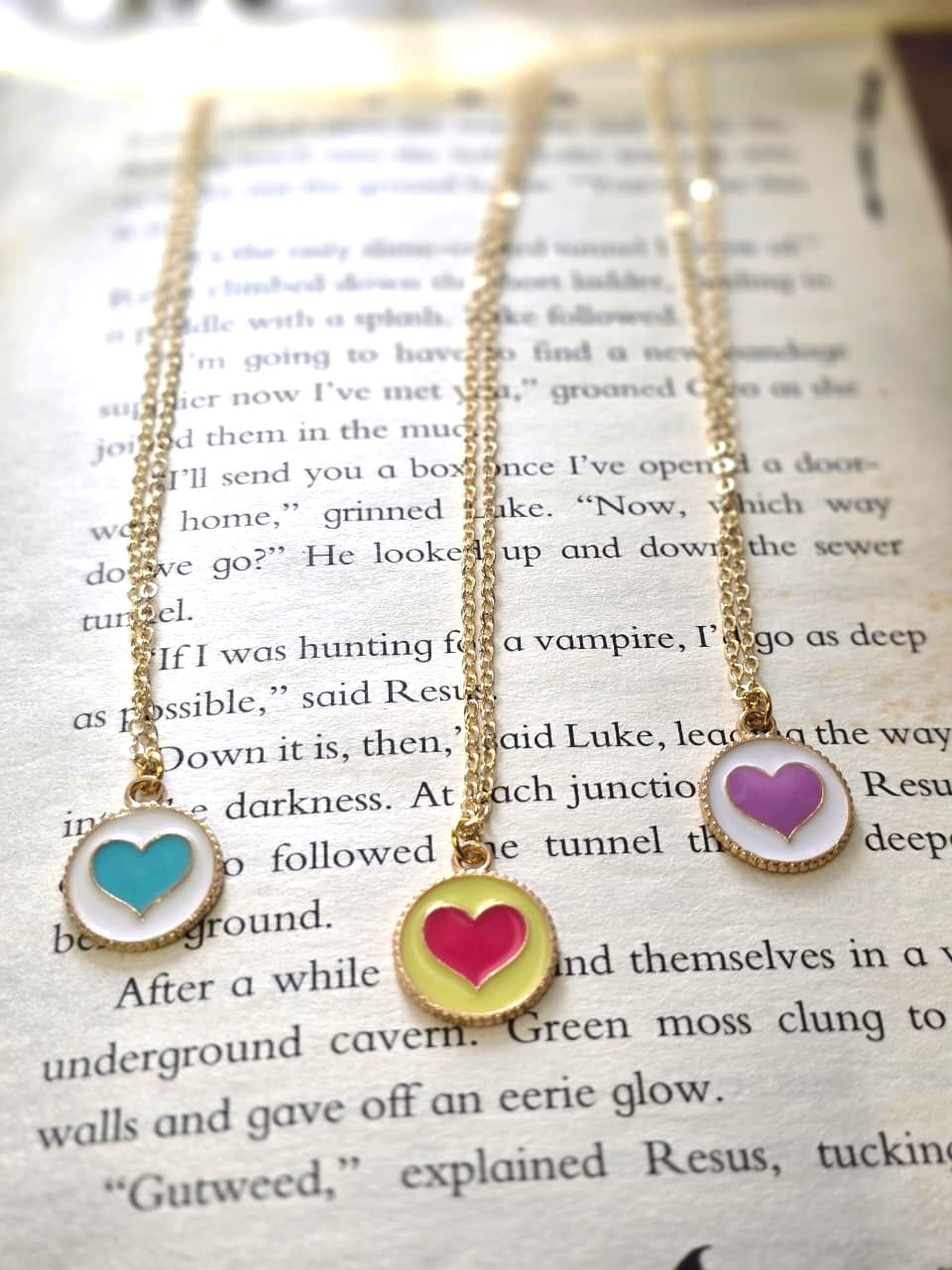 Handmade stainless steel Heart shaped combo Pendant Necklace
