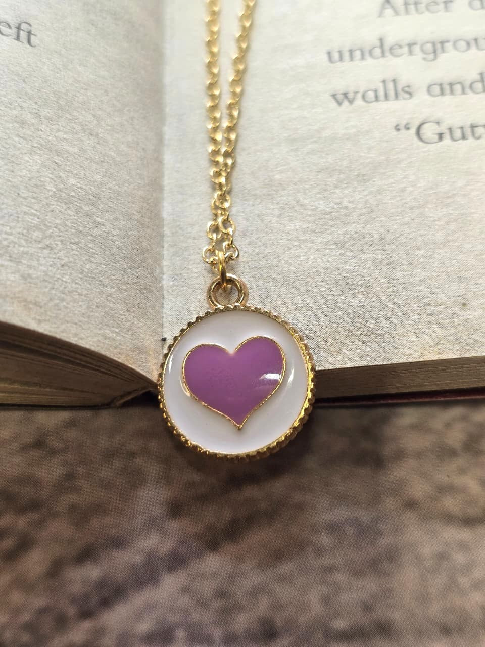 Handmade stainless steel Heart shaped combo Pendant Necklace