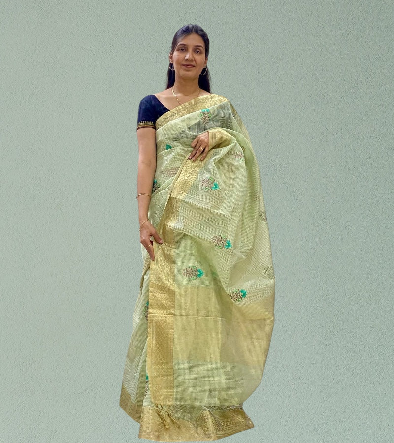 Linen Tissue Saree
