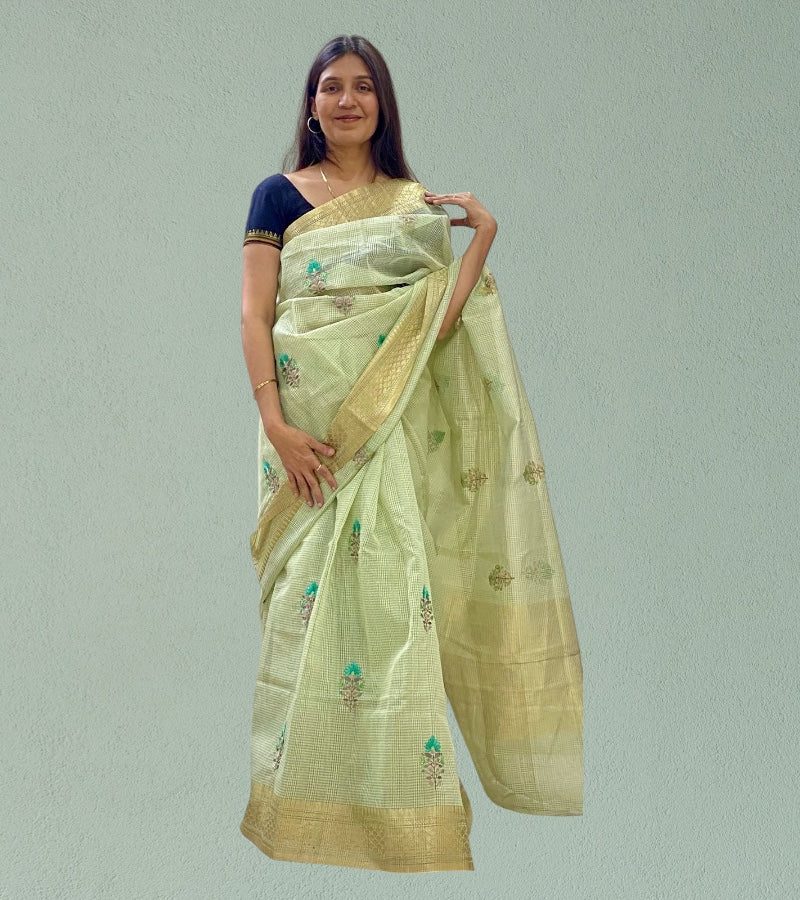 Linen Tissue Saree