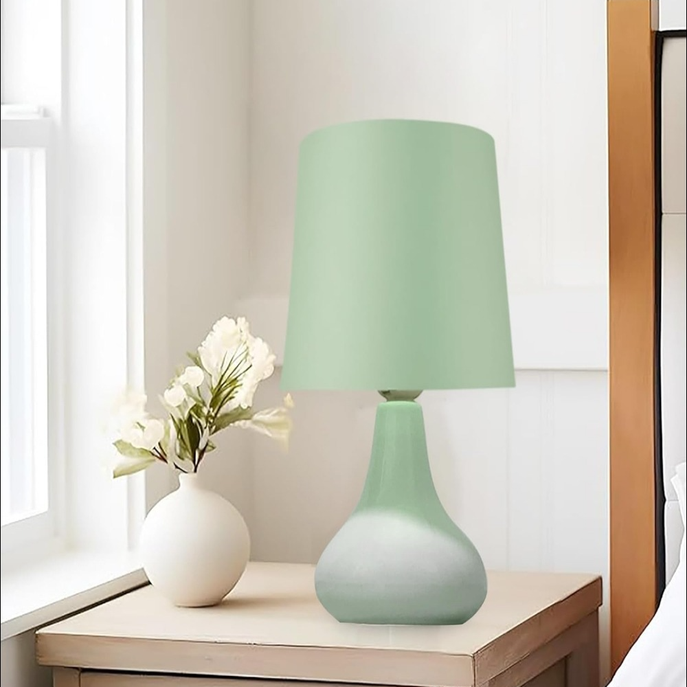 Modern Ceramic Table Lamp with Fabric Shade