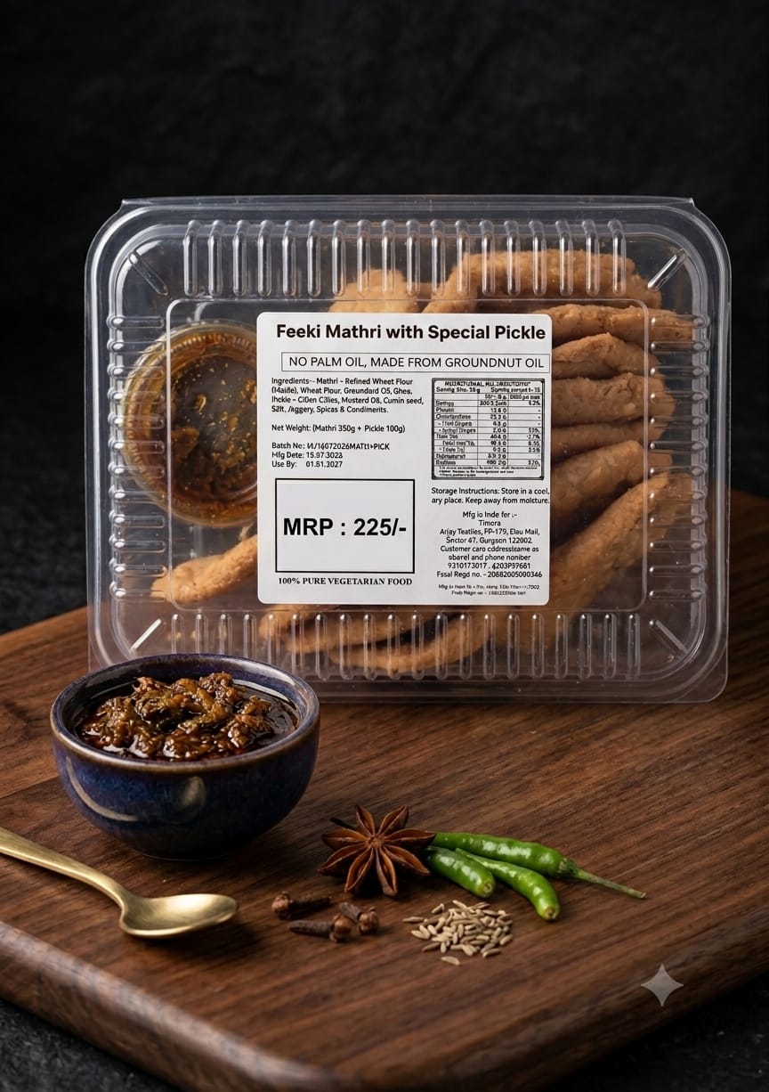 FEEKI MATHRI WITH SPECIAL PICKLE