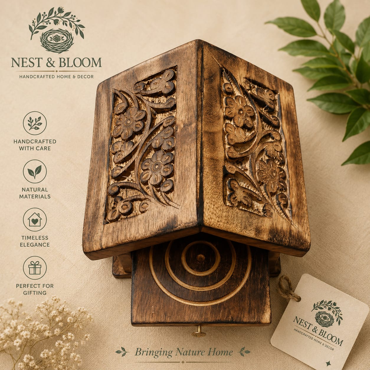 Hut Shaped Coaster Set of 6