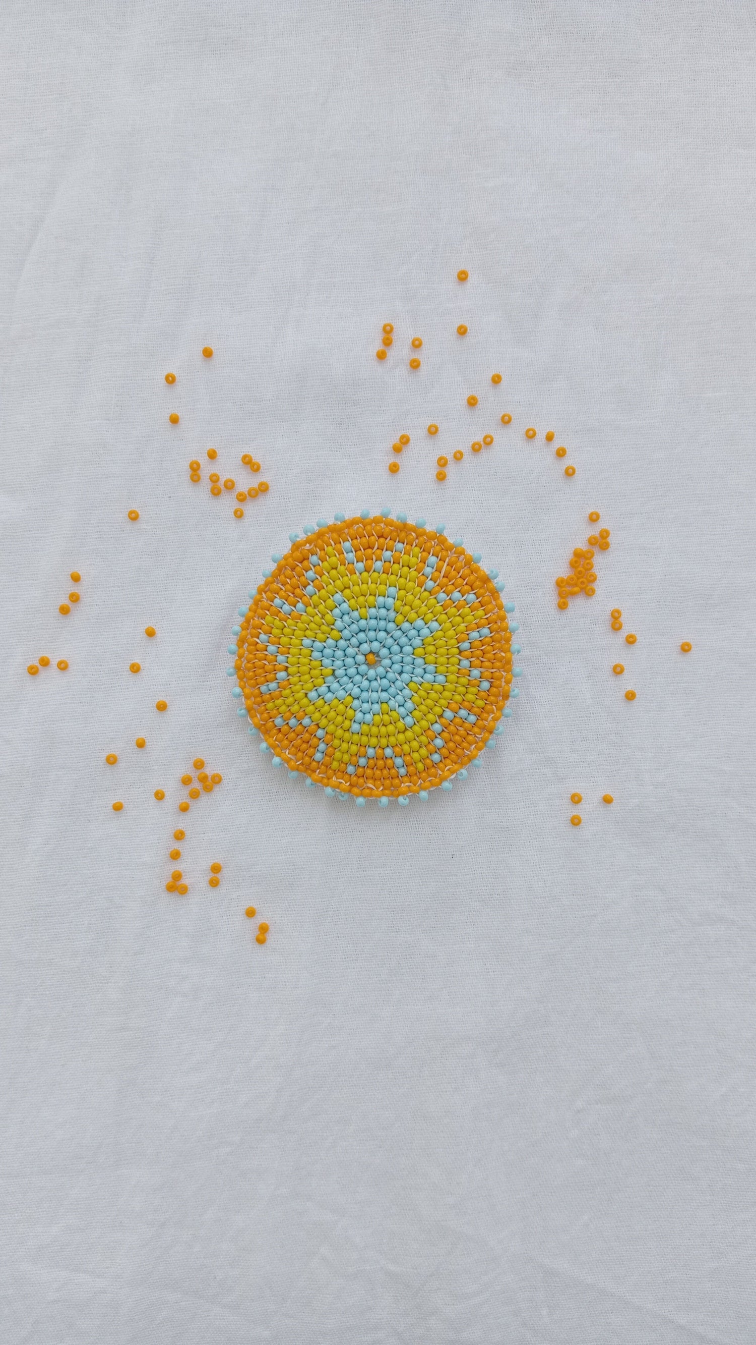 Beaded Barrette - Small and Round Seed Bead Hairclips - For everyday wear - In beautiful color combinations - light-weight