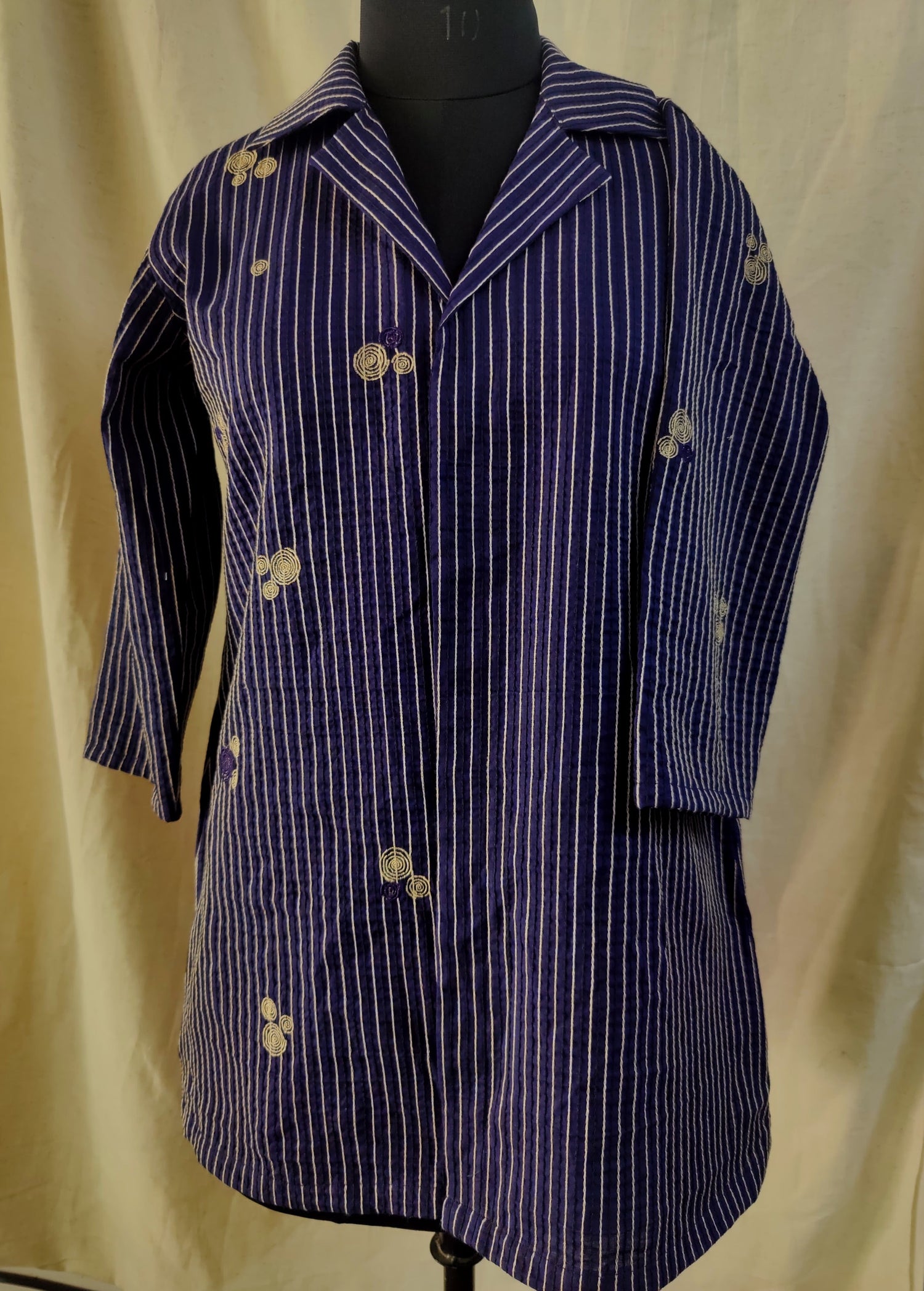 MYED Blue With Spirals Women's Long Shirt