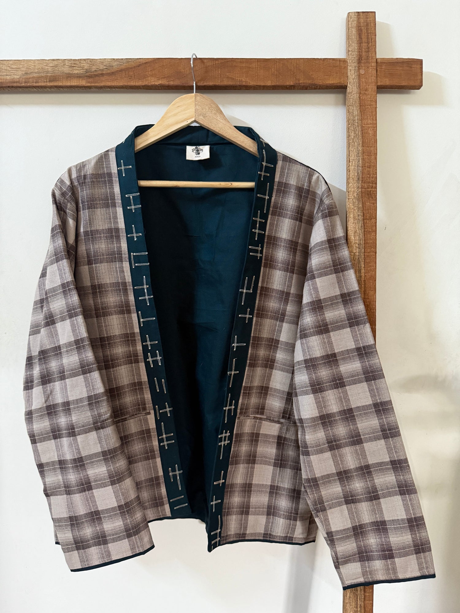 MYED Unisex Green and Brown Jacket