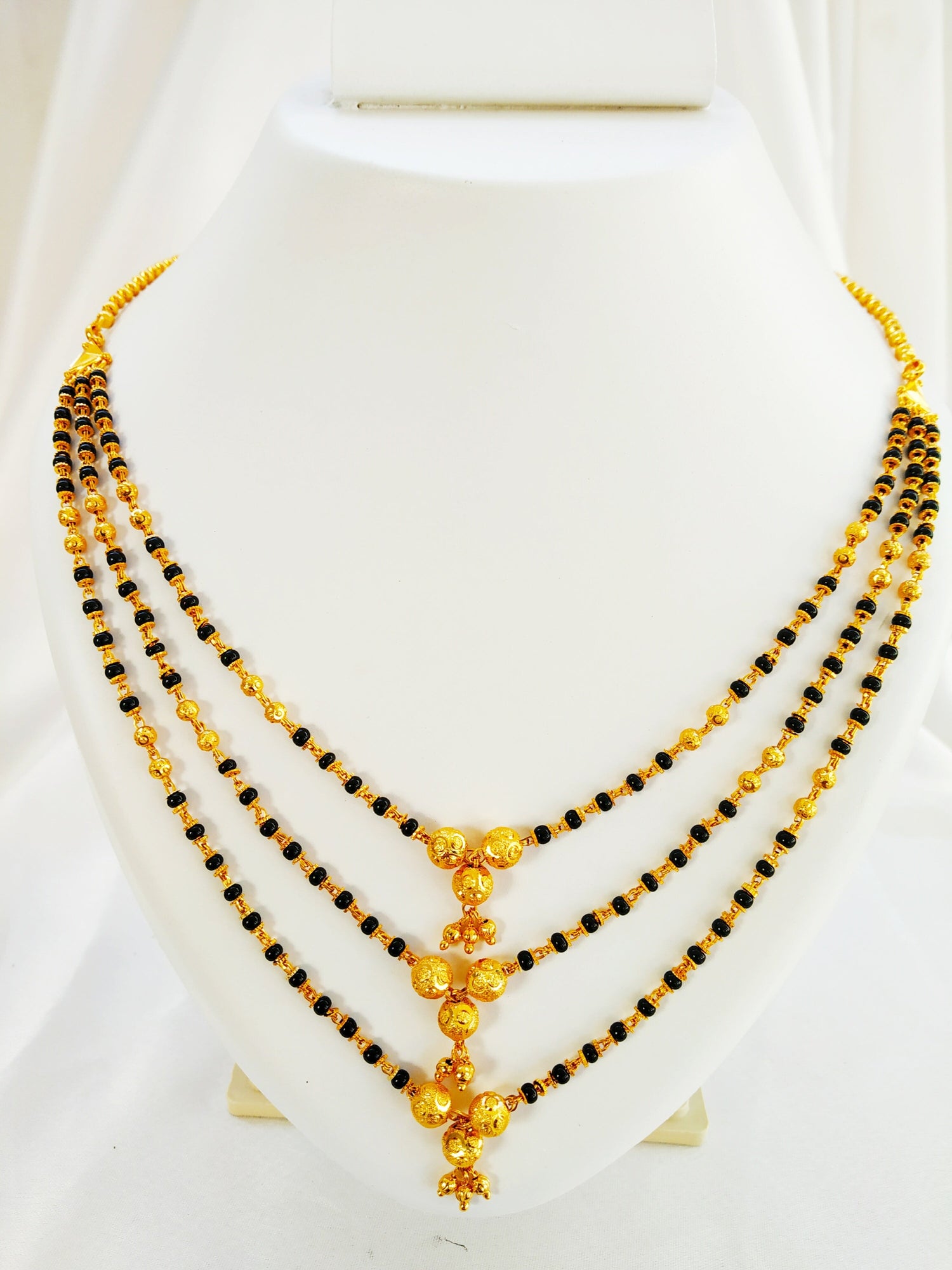 JHB Gold Plated Necklace MATARMALA Hand Made Layer Chain Stylish Jewellery for Women's and Girls