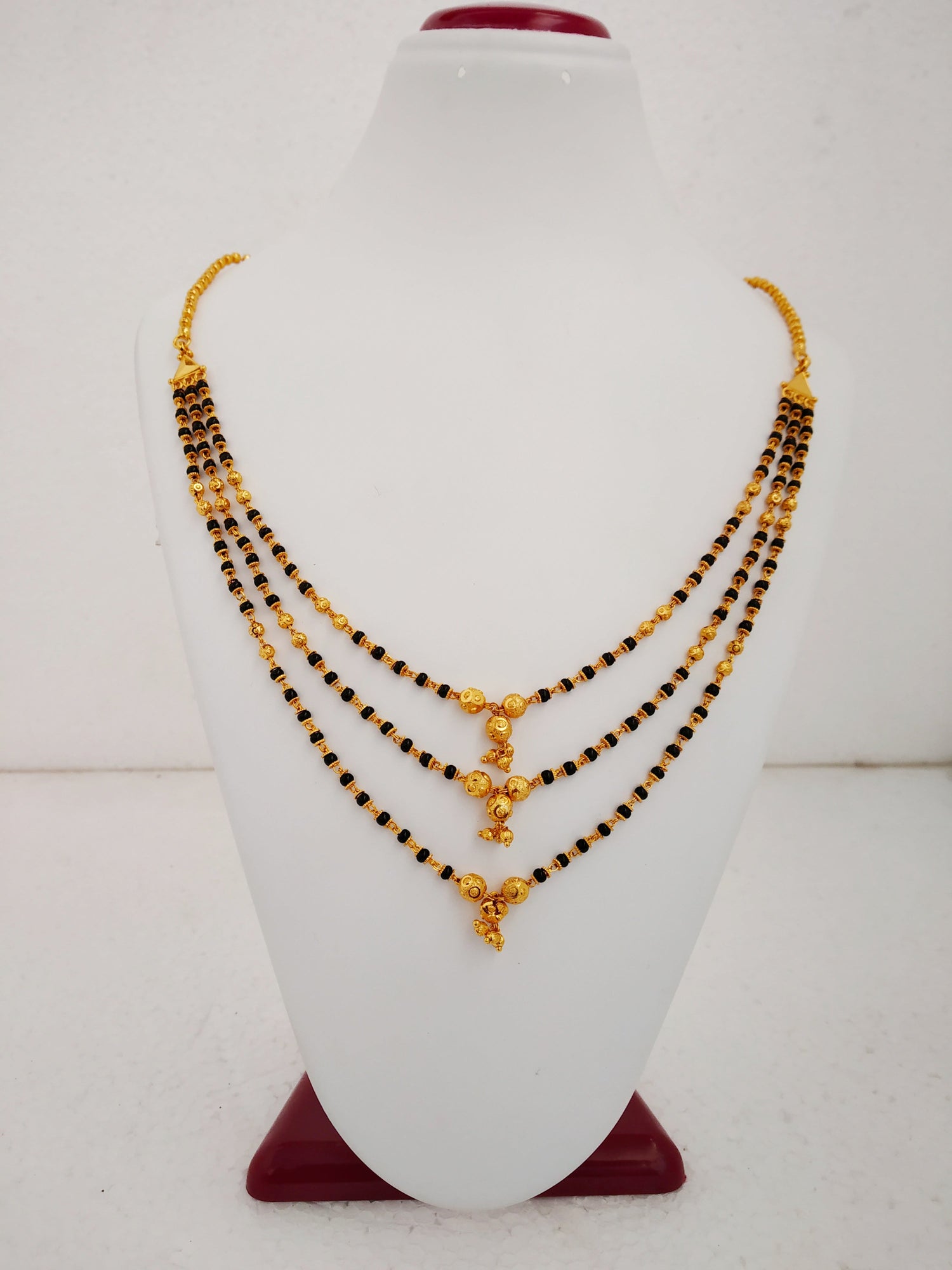 JHB Gold Plated Necklace MATARMALA Hand Made Layer Chain Stylish Jewellery for Women's and Girls