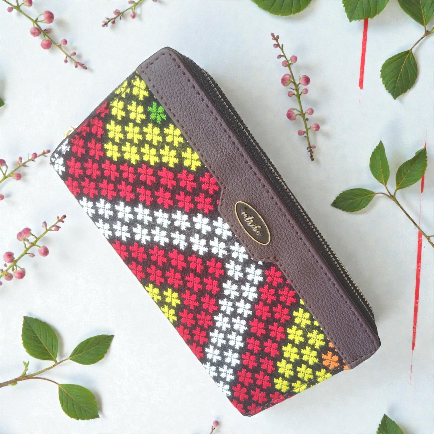 Ethnic Purse with Handwoven Motifs