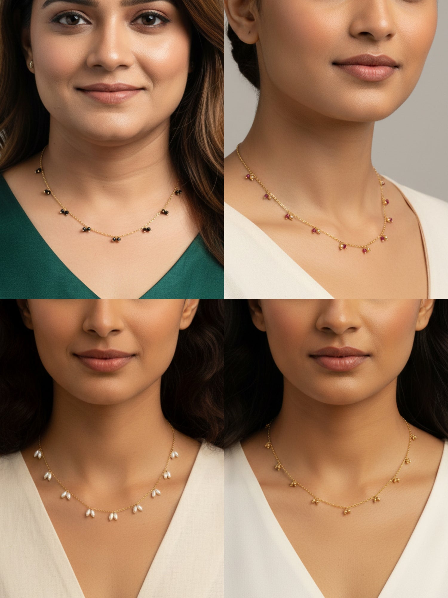 JHB Gold Plated Short Tanmaniya Chain For Women And Girls