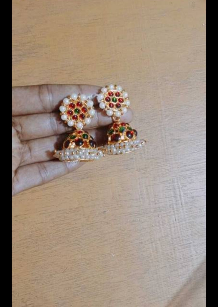 Bharatanatyam Kemp Earrings