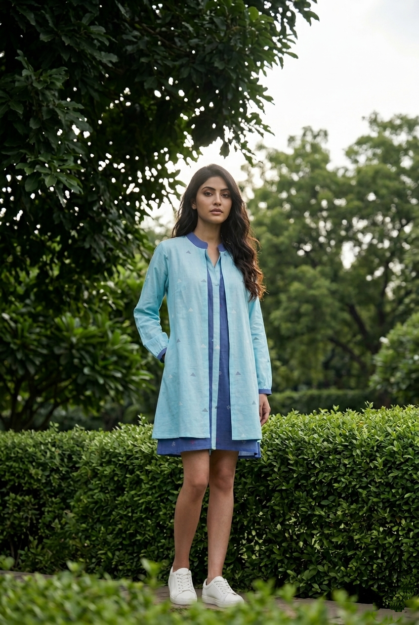 SERENE is a contemporary designer dress for women who appreciate sustainable luxury, timeless craftsmanship, and versatile style.