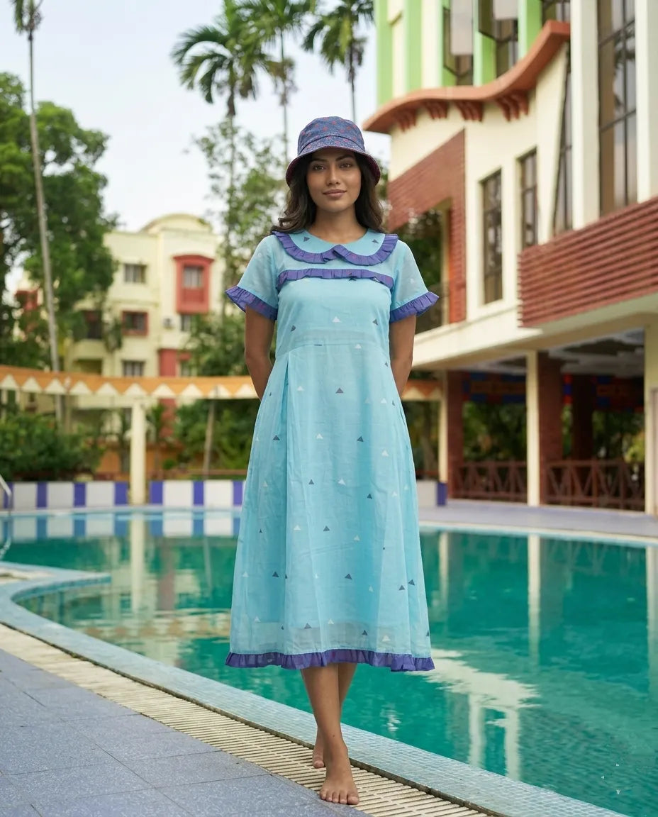 SIENNA -handcrafted designer dress blending artisanal heritage with contemporary elegance.