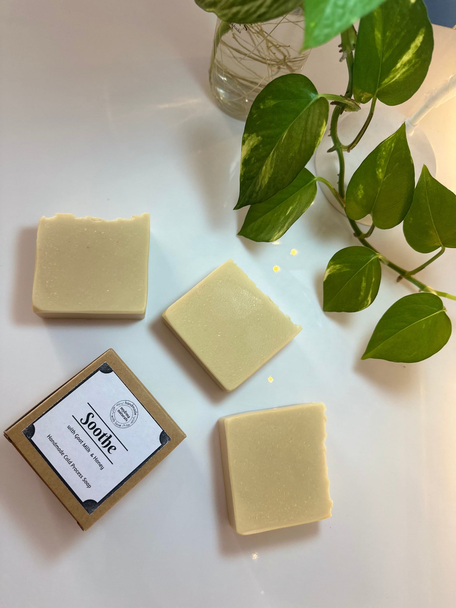 Soothe - with Goat Milk & Honey Handmade Cold Process Soap (1 No.)