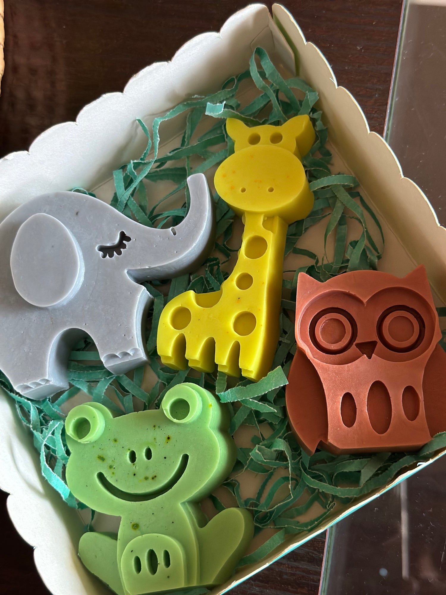 Animal soaps for kids - set of 4