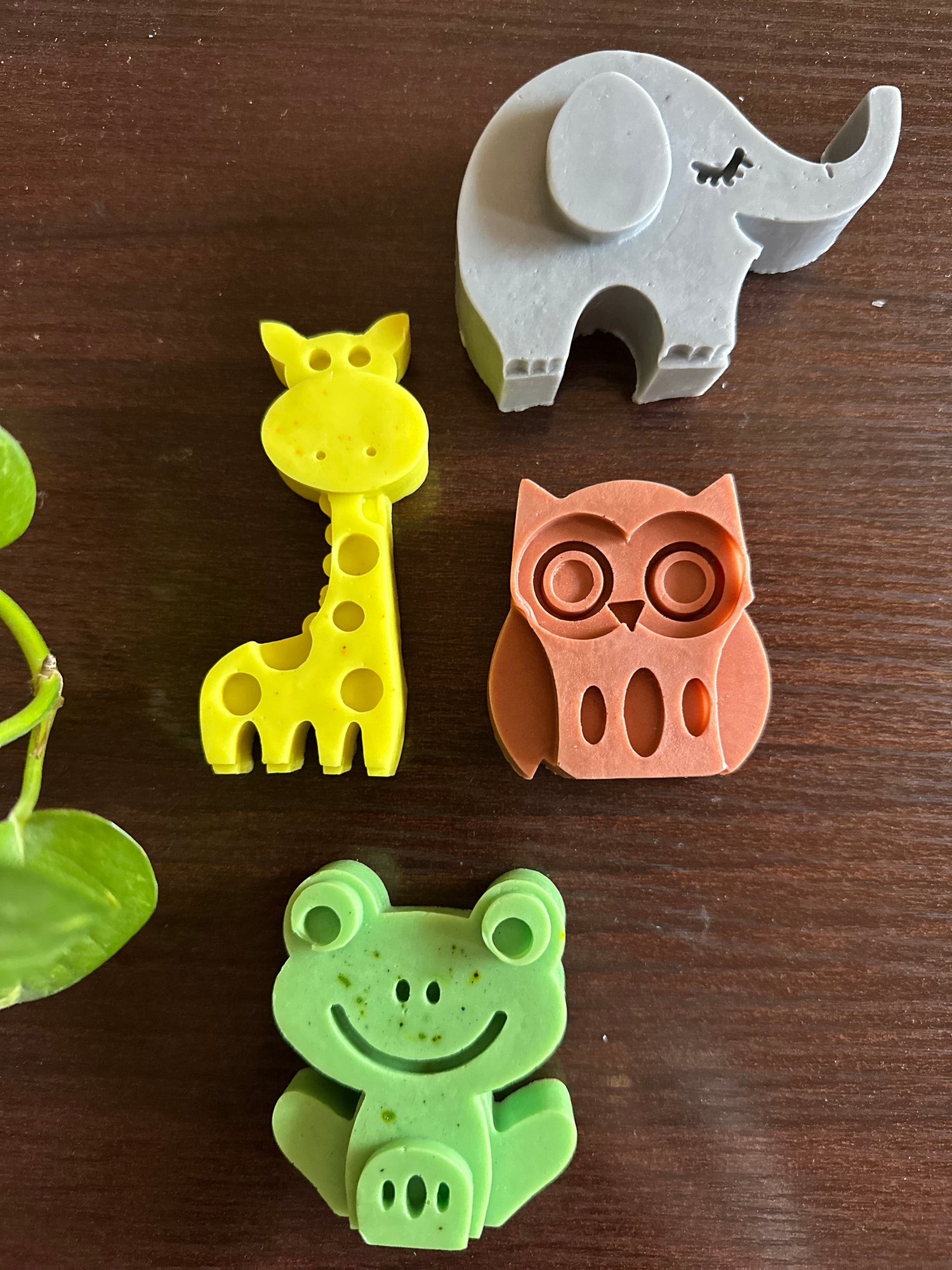 Animal soaps for kids - set of 4