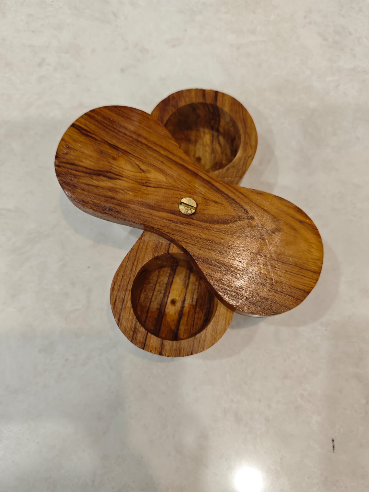 Teakwood Panchvala 2 holes Infinite Shape Small