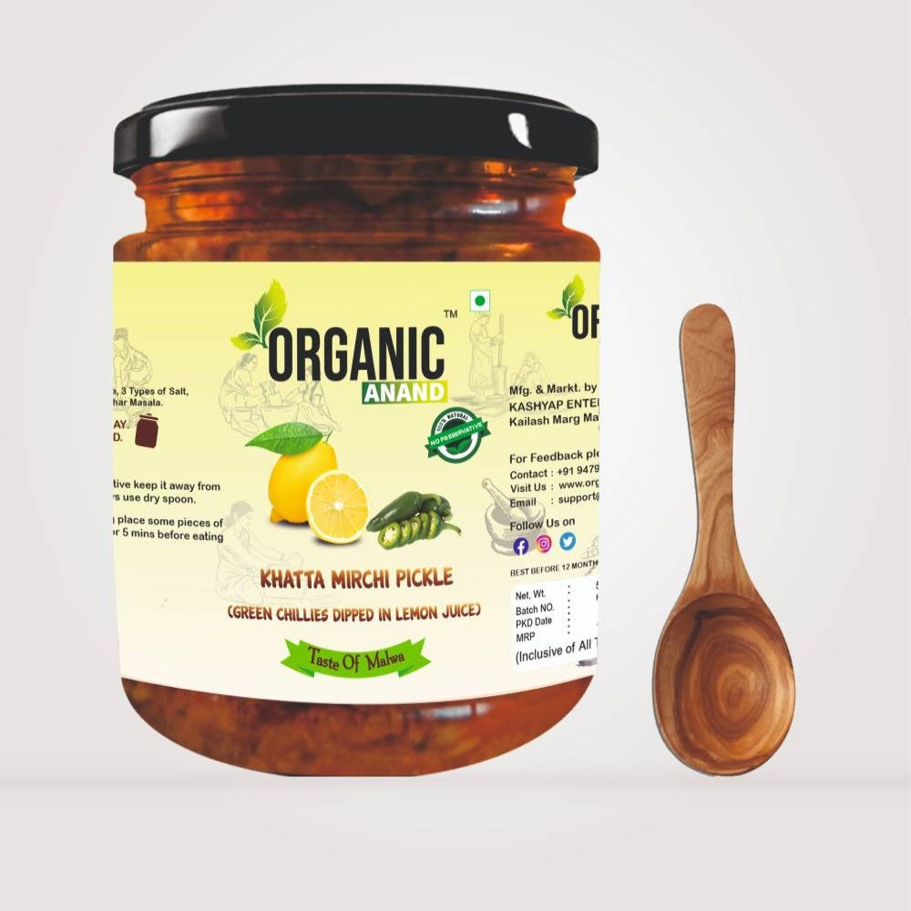 Mirchi Ka Achar (Green Chillies dipped in Lemon Juice)|500 gm|Homemade