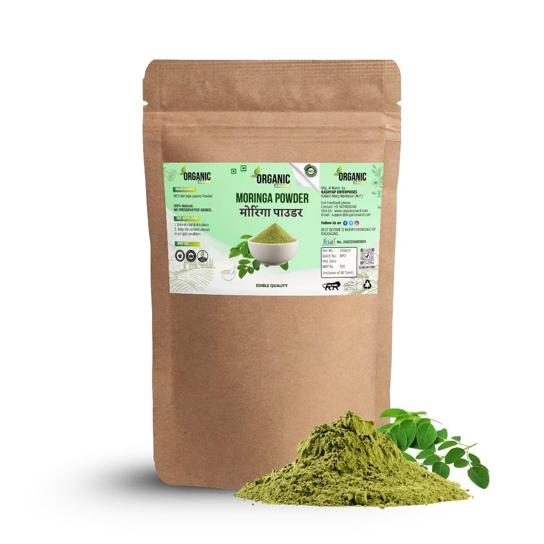 Moringa Powder – 380g | Pure Drumstick Leaf Powder | Herbal Supplement for Immunity, Digestion, Energy, Skin & Hair Care | Murangai | Munagaku