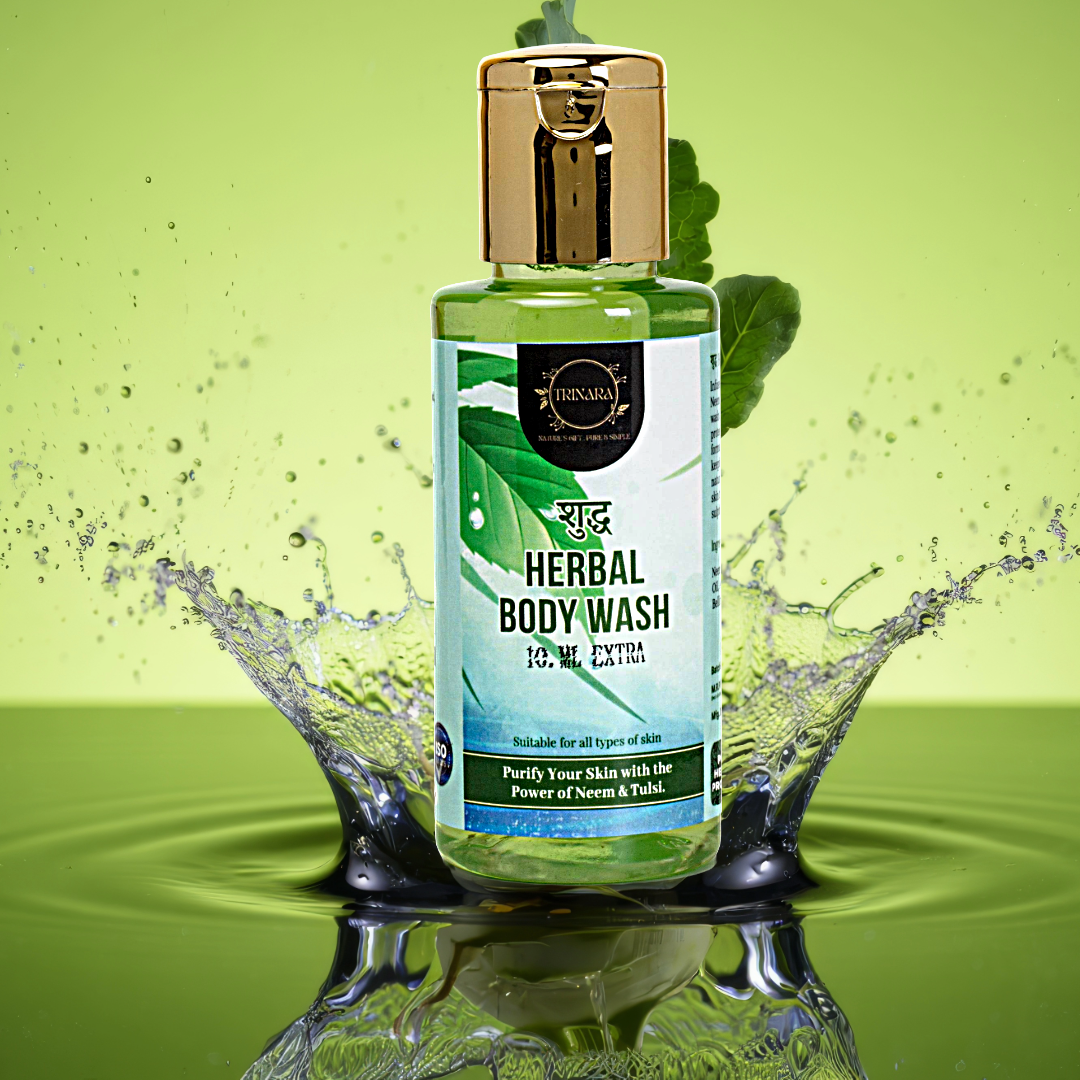 शुद्ध Herbal Body Wash Purify Your Skin with the Power of Neem & Tulsi. Suitable For All Skin Types. Pack Size :	90 ml