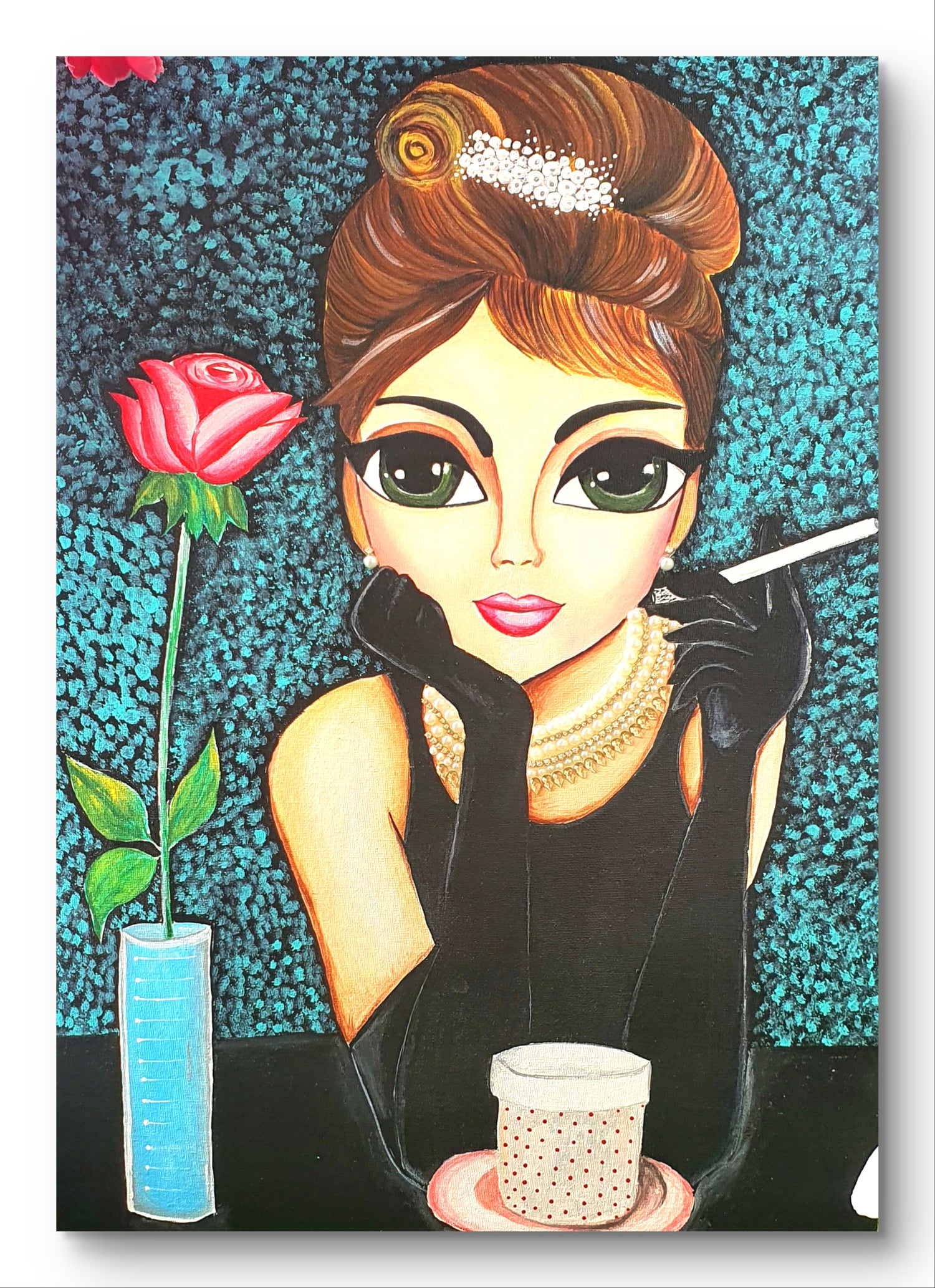 Audrey Hepburn Big Eye Painting