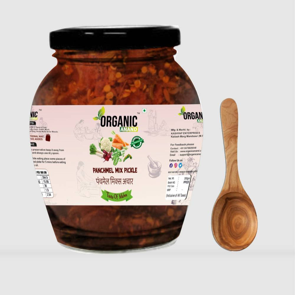 Panchmel Pickle (beetroot,Gajar,Gobhi,Mooli,Matar Mix Achaar)|350 gm|Homemade