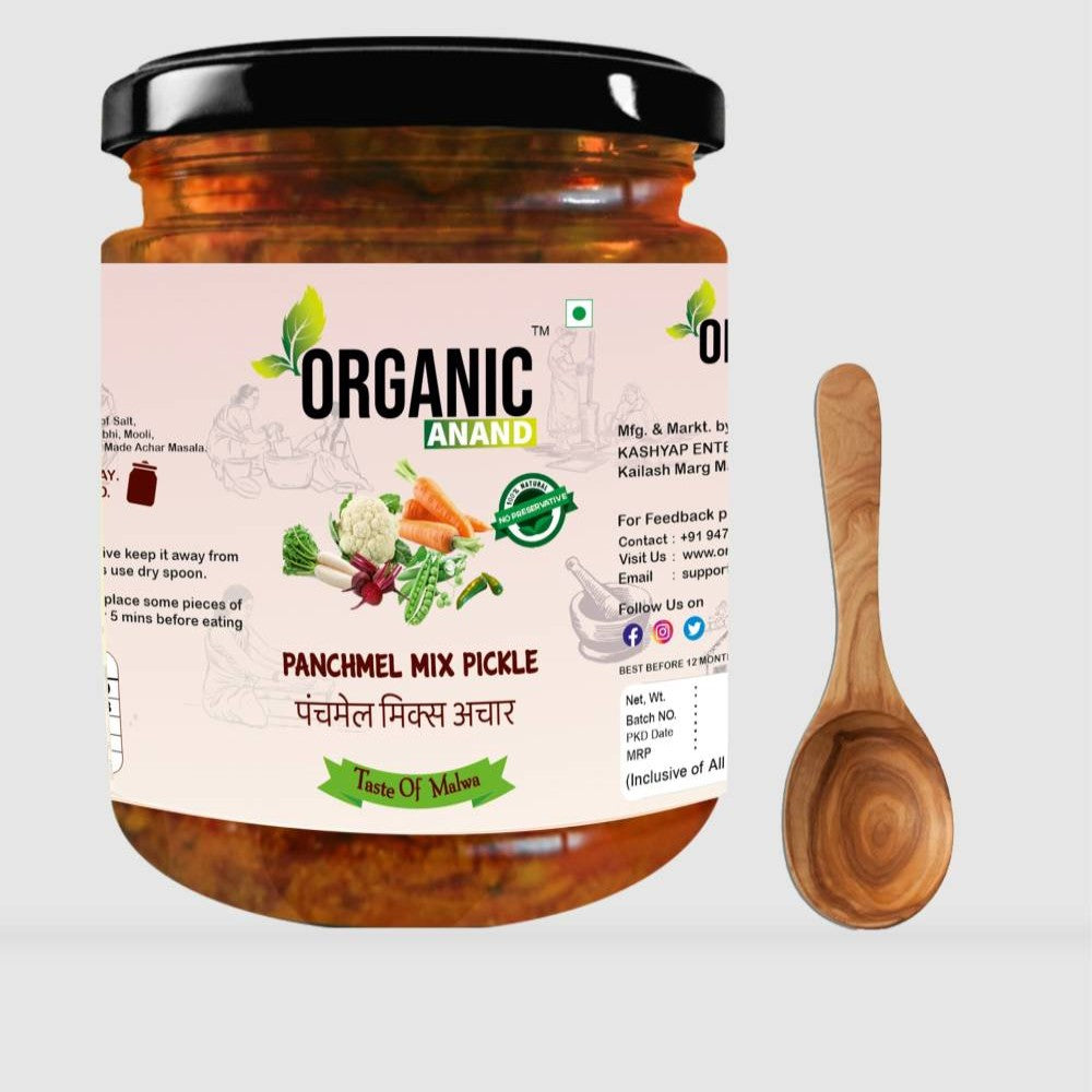 Panchmel Pickle (beetroot,Gajar,Gobhi,Mooli,Matar Mix Achaar) |500 gm|Homemade