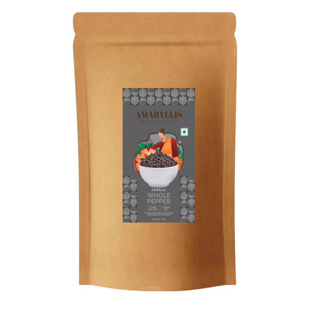 Kerala Black Pepper Whole - 70 grams