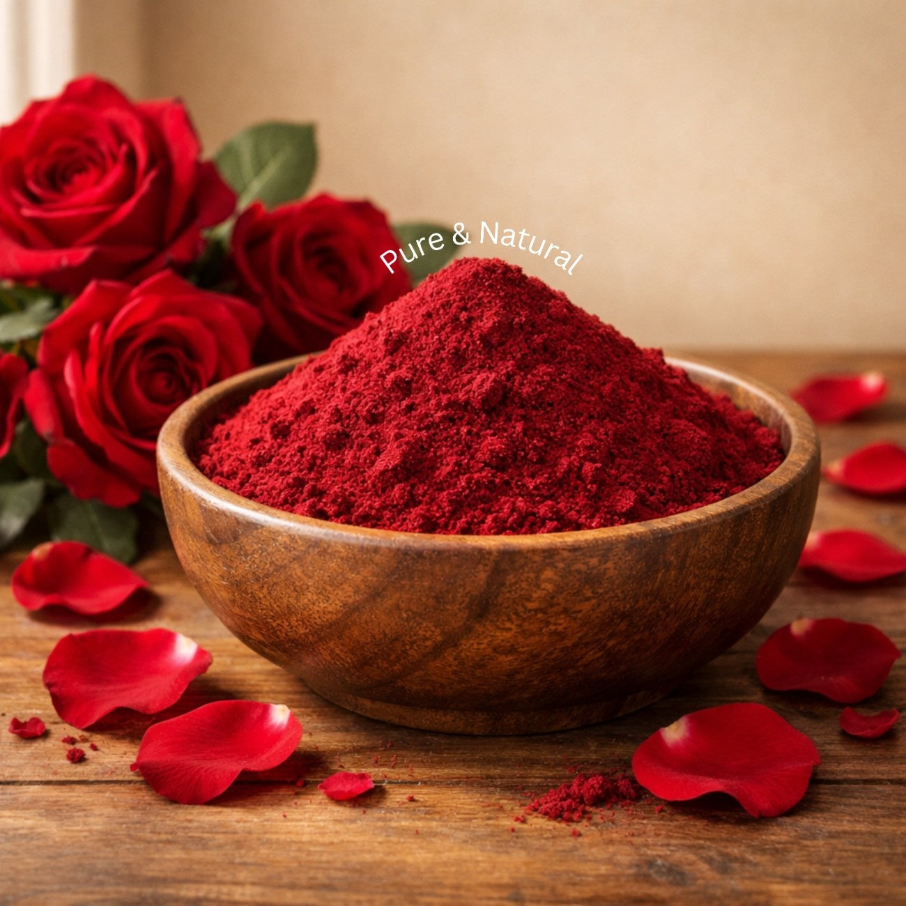 Rose Petal Powder | 100% Pure Natural | Edible Rose Powder for Face Mask, Tanning & Glowing Skin