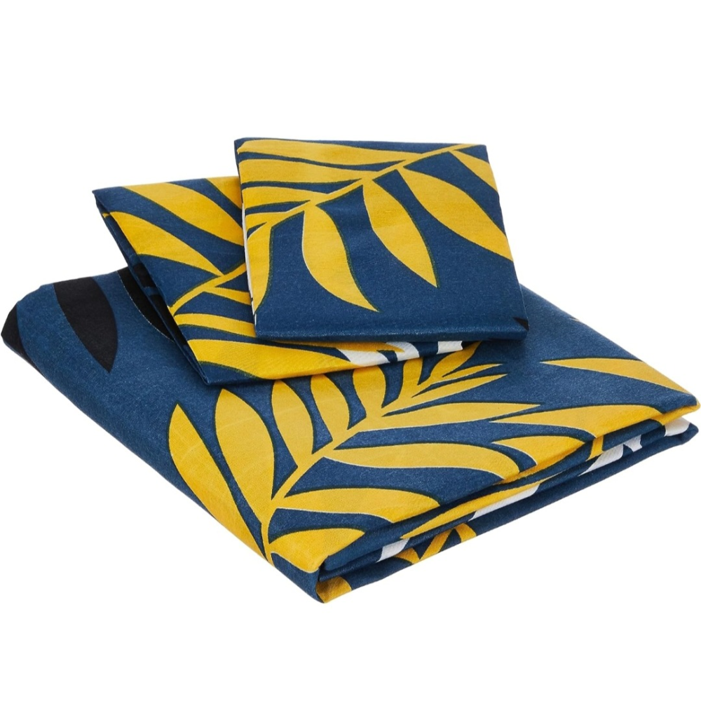 Kanaklata Poly Cotton Double bed Bedsheet with 2 pillow covers