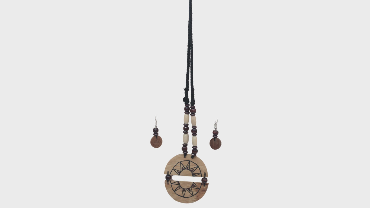 Handmade Bamboo Jewellery With Warli Painting